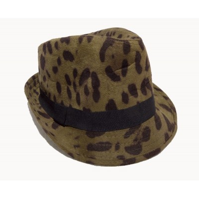 Collection 18 's Olive  Leopard Print  Hat 799927529816 eb-97672995